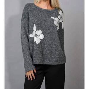 NEW PICADILLY floral sequin embroidered top in pattern